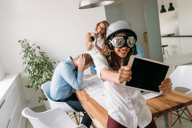 Innovative ideas and marketing business for new company Concept and a lot of fun